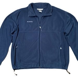 Columbia Fleece Zip Up Sweater - Blue
